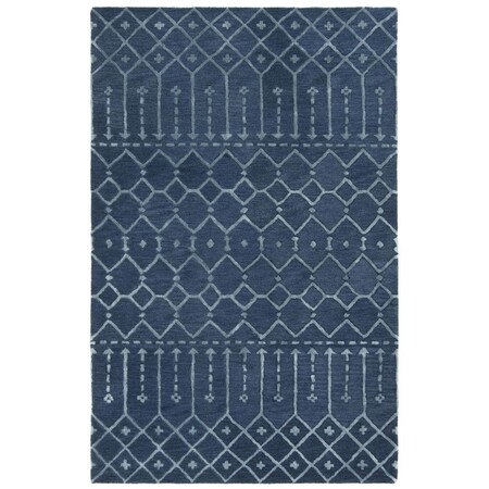 Safavieh 3 x 5 ft. ContemporaryHimalaya Hand Tufted Area Rug Navy & Silver HIM903N-3